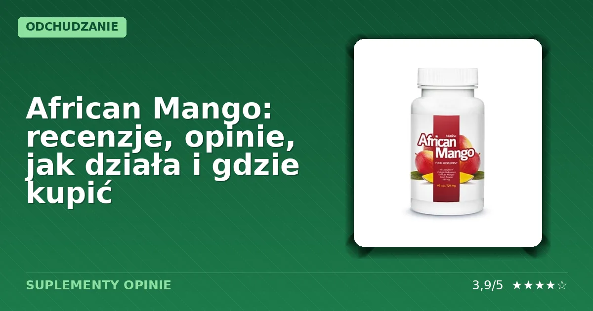 Opakowanie suplementu diety African Mango