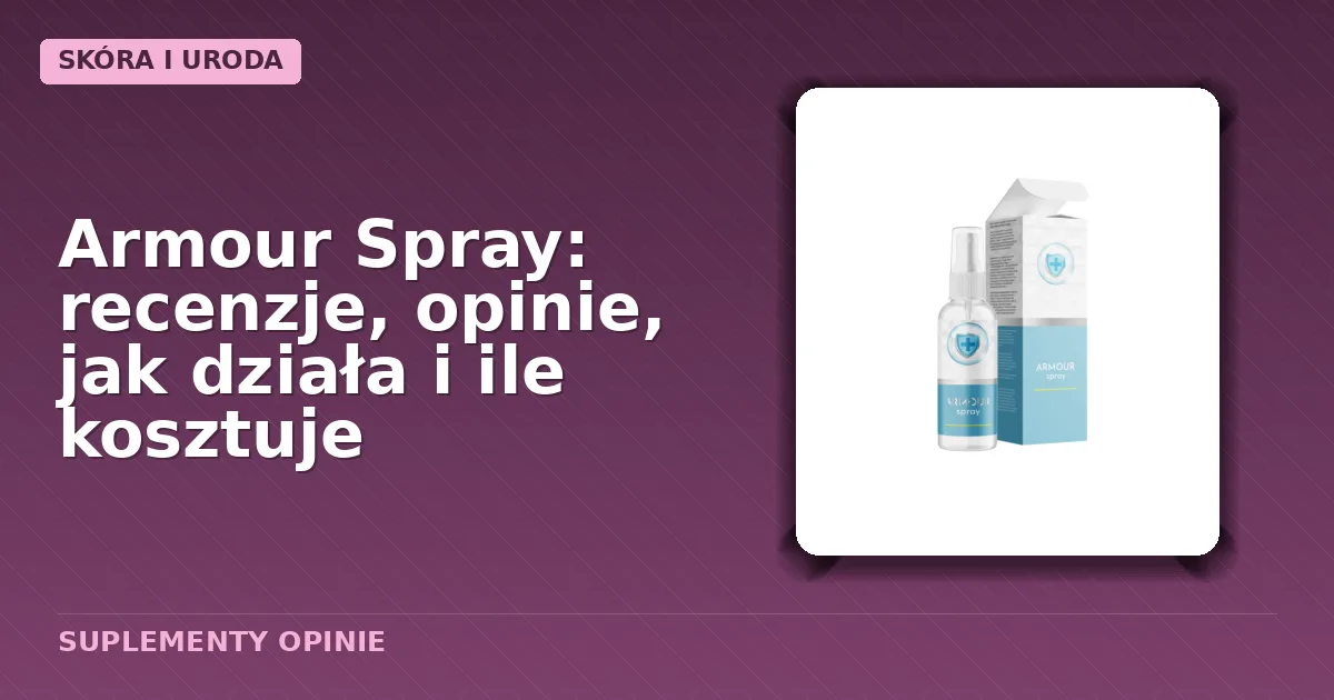 Opakowanie kremu Armour Spray przeznaczonego do leczenia mikozy stóp i paznokci
