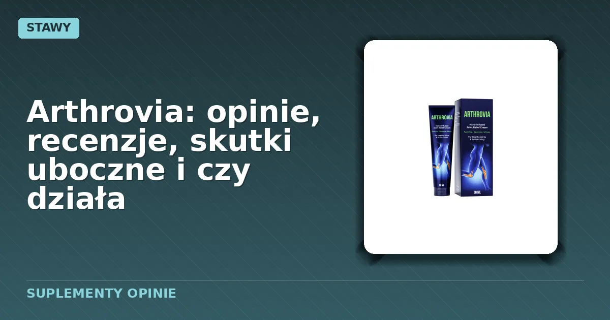 Opakowanie żelu Arthrovia przeznaczonego do pielęgnacji stawów