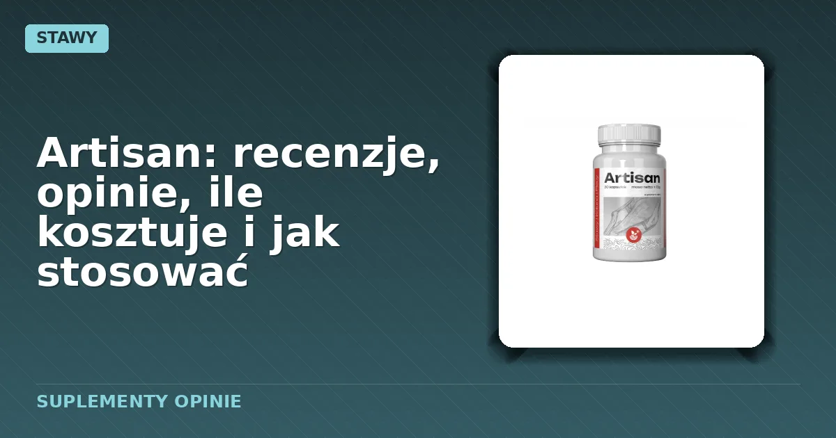 Opakowanie kapsułek suplementu diety Artisan
