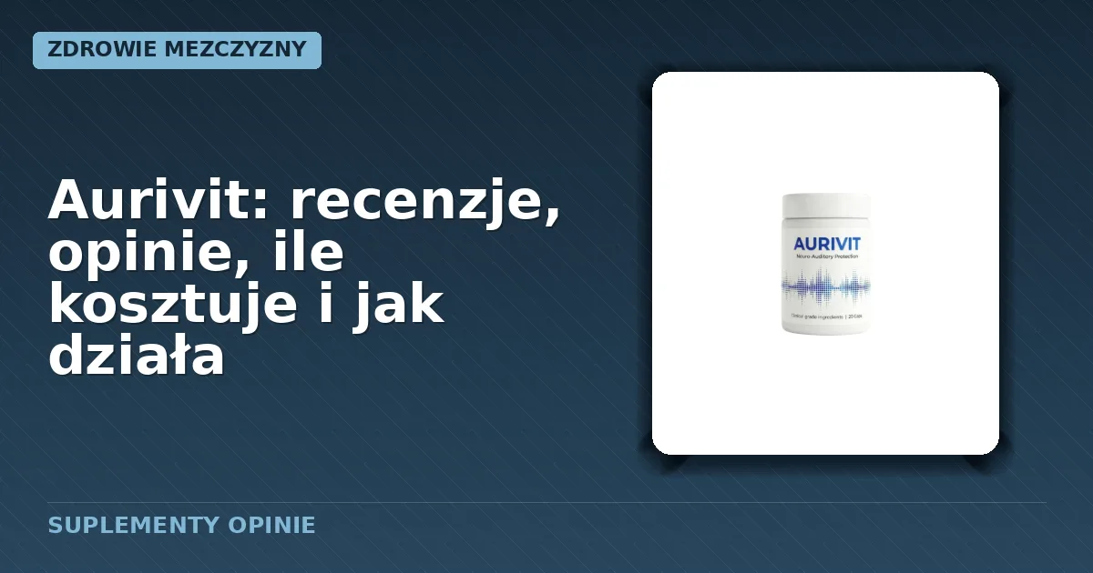 Opakowanie suplementu diety Aurivit w formie kapsułek