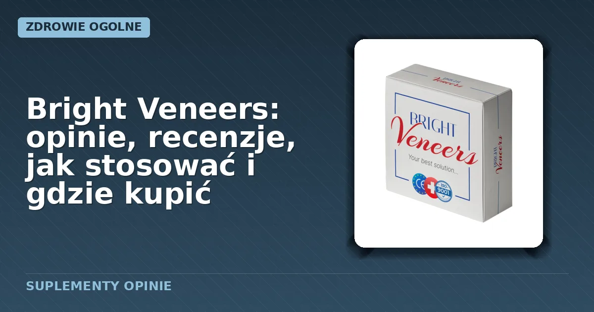 Opakowanie ruchomych licówek Bright Veneers