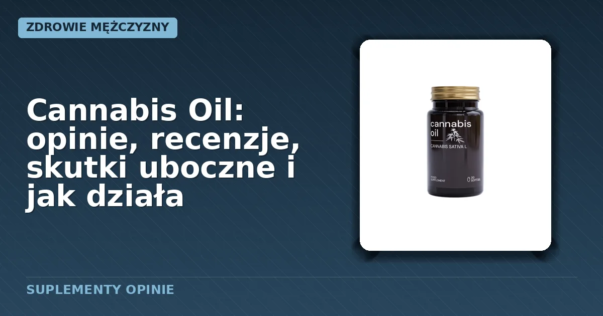 Opakowanie kapsułek Cannabis Oil
