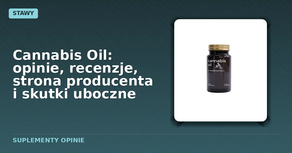 Opakowanie kapsułek suplementu diety Cannabis Oil