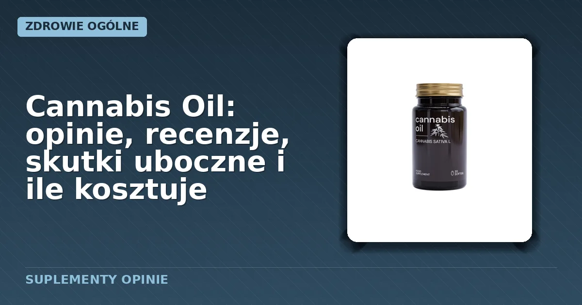 Opakowanie kapsułek Cannabis Oil
