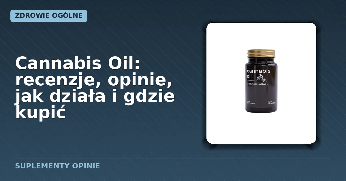 opakowanie kapsułek Cannabis Oil
