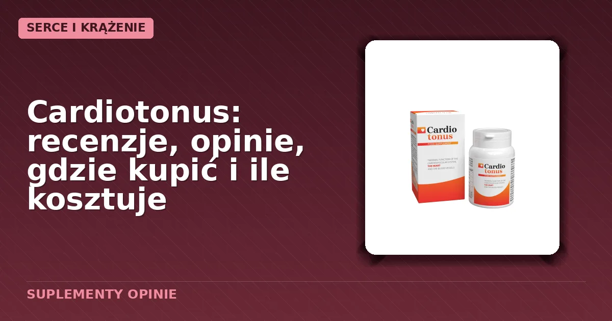 Opakowanie kapsułek Cardiotonus