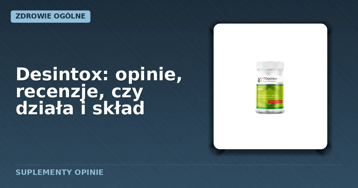 Opakowanie kapsułek suplementu diety Desintox