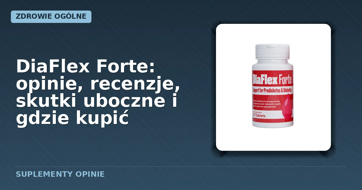 Opakowanie suplementu Diabetic Flex Forte zawierające kapsułki