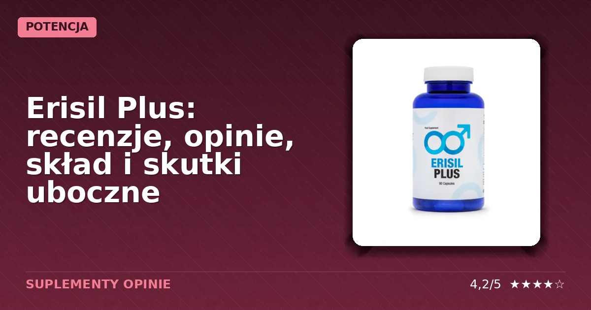 Opakowanie kapsułek suplementu diety Erisil Plus