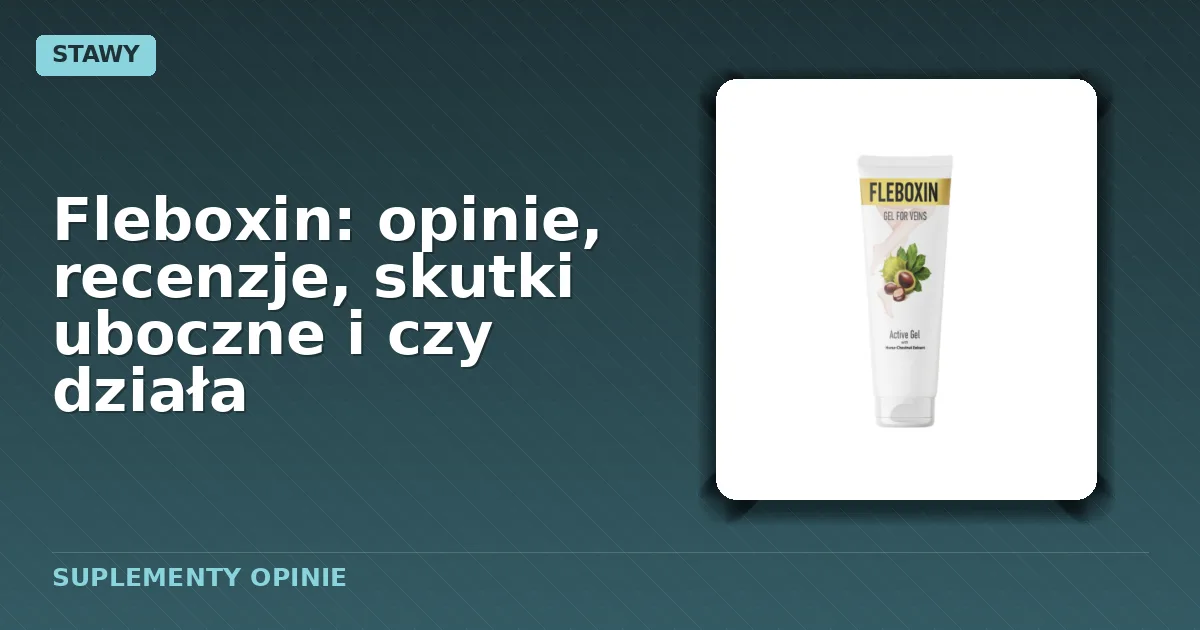Opakowanie żelu Fleboxin dla kobiet z problemami żylnymi