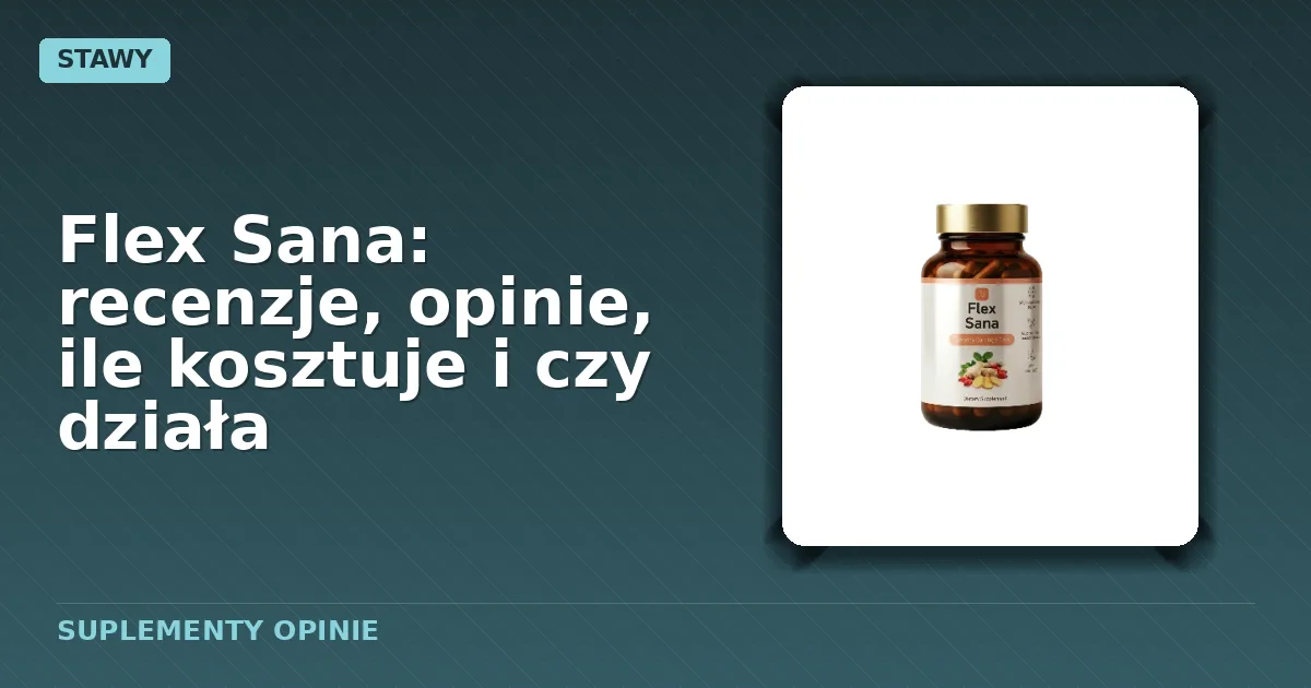 Opakowanie kremu Flex Sana