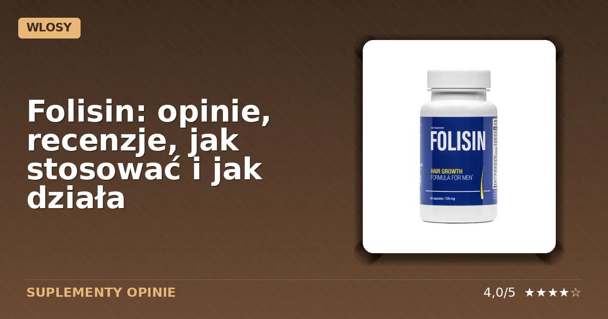 Opakowanie tabletek suplementu diety Folisin