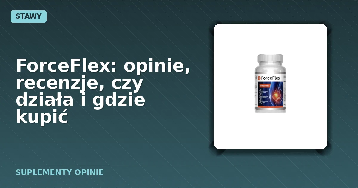 Opakowanie kapsułek ForceFlex