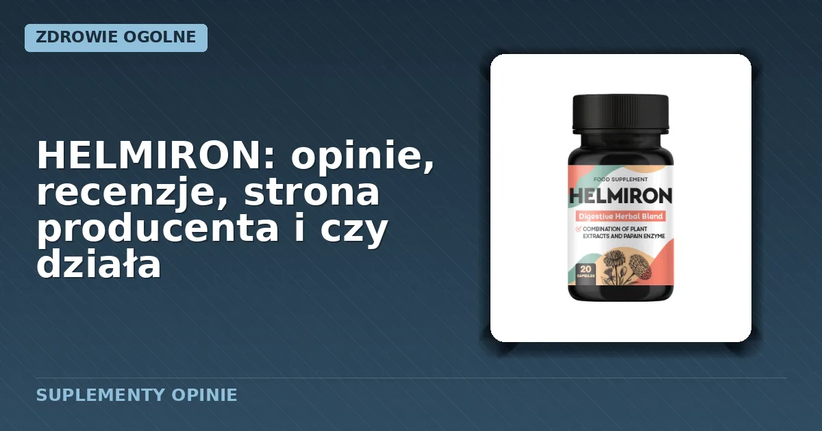 Opakowanie kapsułek suplementu diety HELMIRON