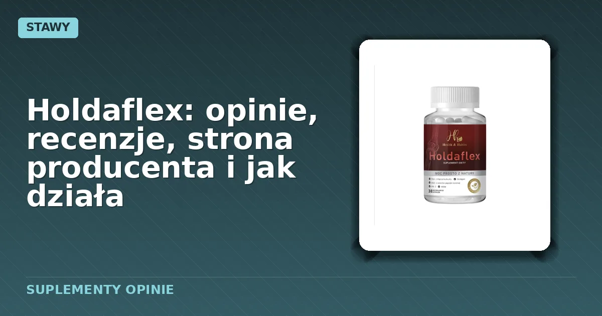 Opakowanie kapsułek Holdaflex