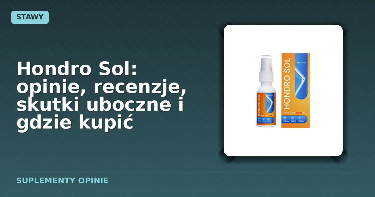 Opakowanie sprayu Hondro Sol