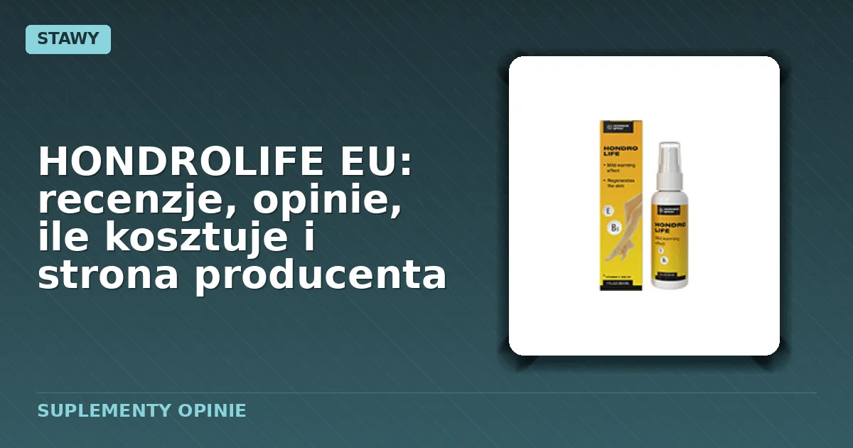 Opakowanie sprayu HONDROLIFE EU