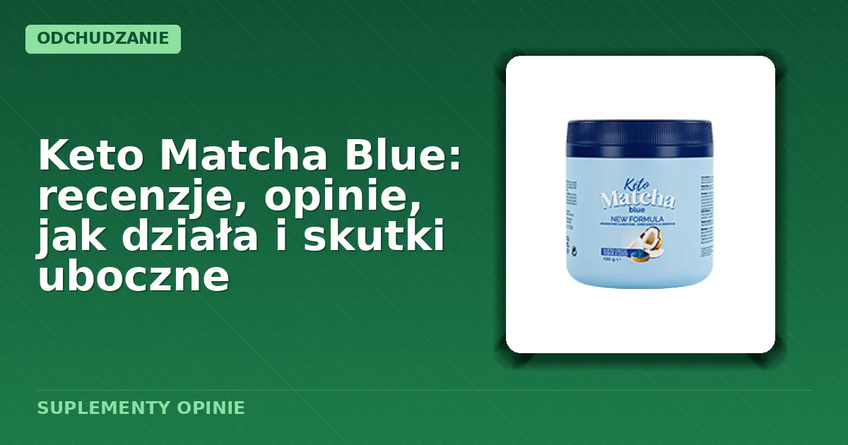 Opakowanie kapsułek keto matcha blue