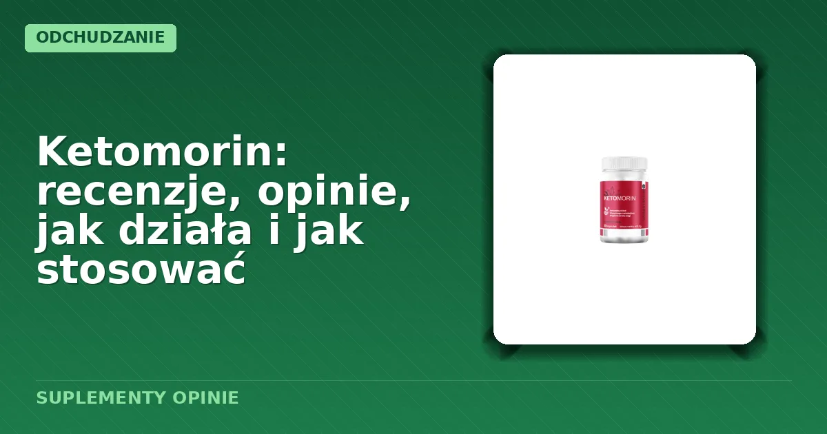 Butelka ketomorinu w formie kropli