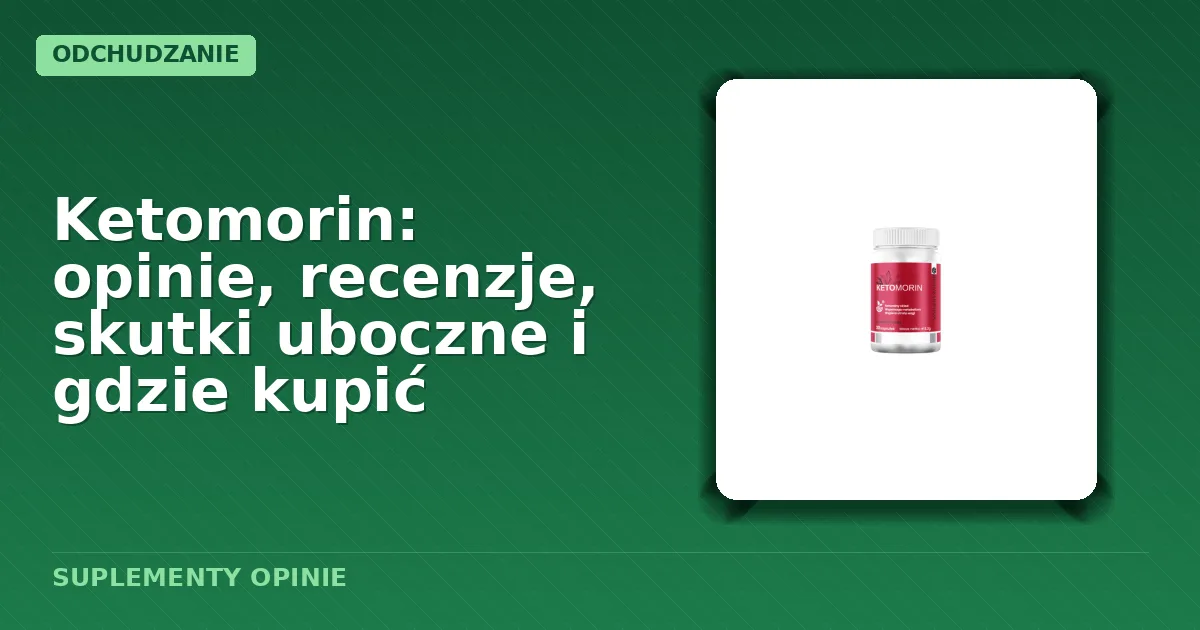 Opakowanie suplementu diety Ketomorin w kroplach