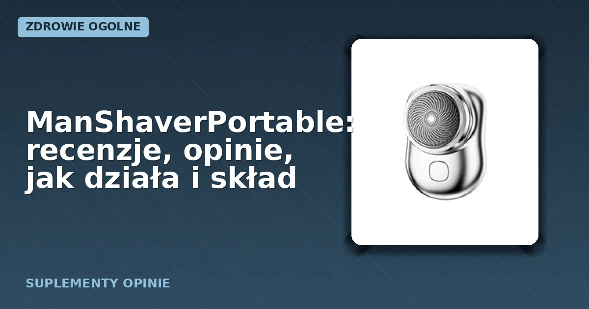 Opakowanie mini golarki elektrycznej ManShaverPortable