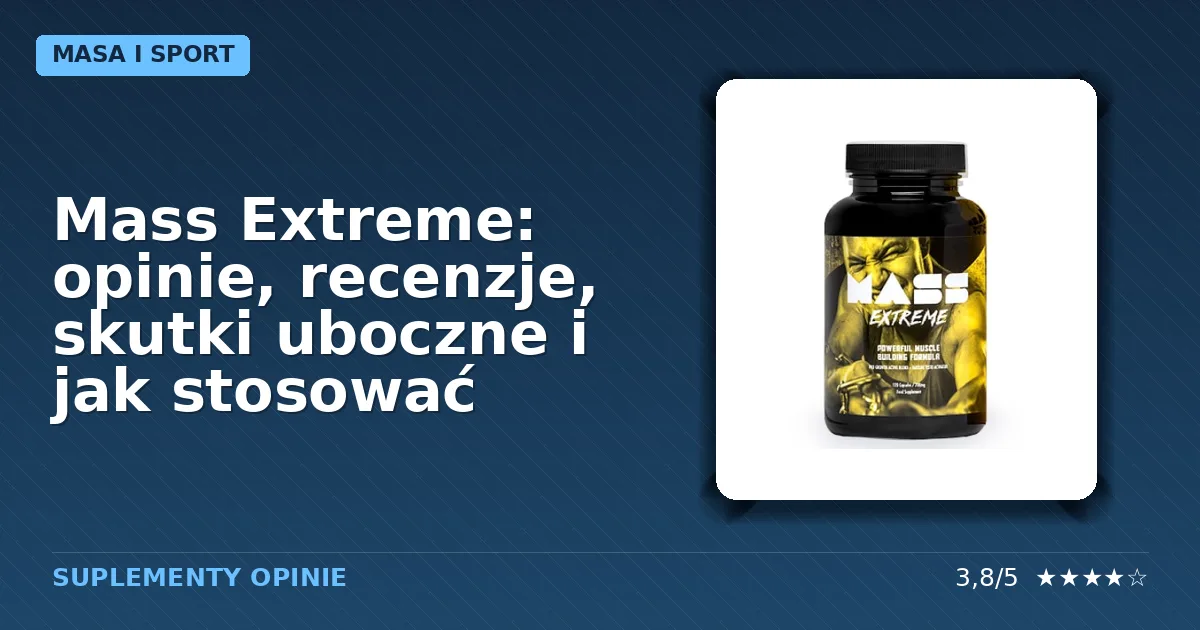 Opakowanie suplementu diety Mass Extreme