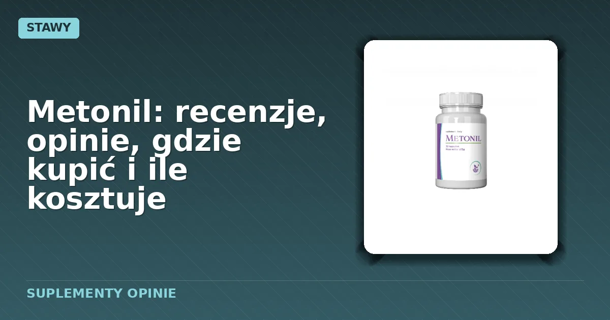 Opakowanie kapsułek Metonil - suplement dla wsparcia stawów