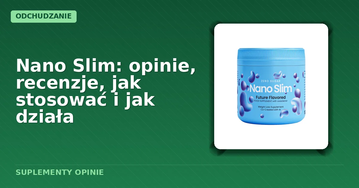 Opakowanie proszku do napoju Nano Slim