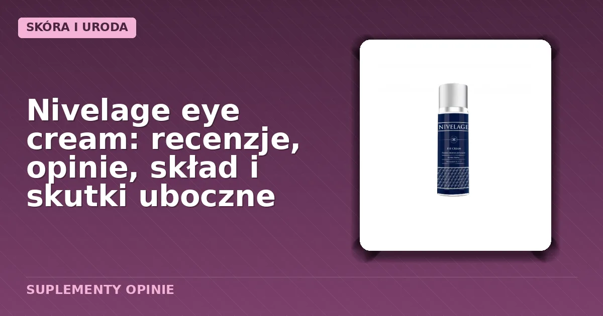 Opakowanie kremu Nivelage eye cream