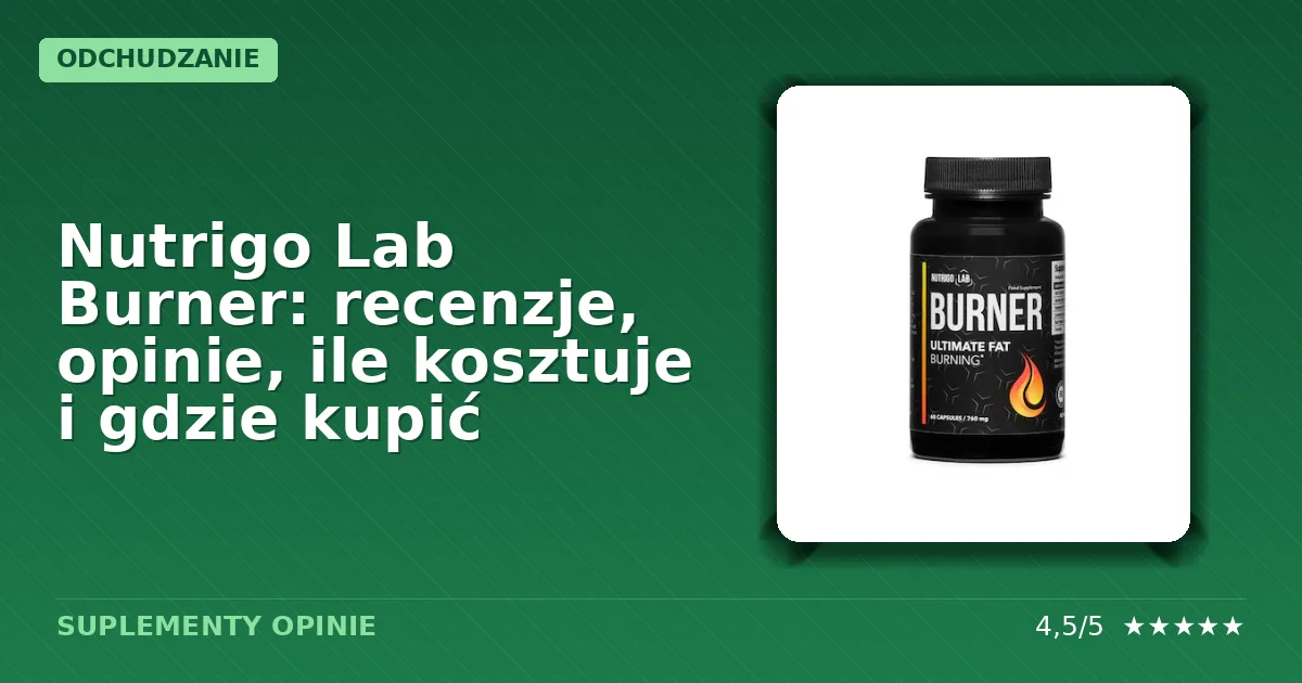 Opakowanie suplementu diety Nutrigo Lab Burner