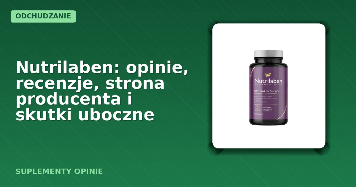 Opakowanie kapsułek suplementu diety Nutrilaben
