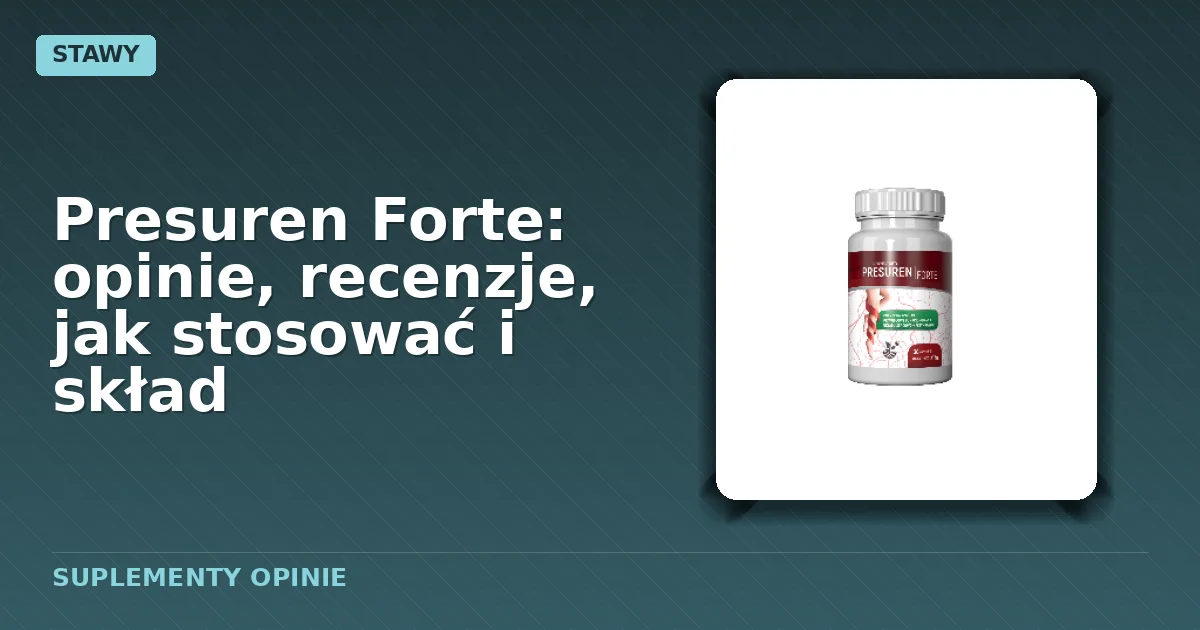Opakowanie kapsułek Presuren Forte