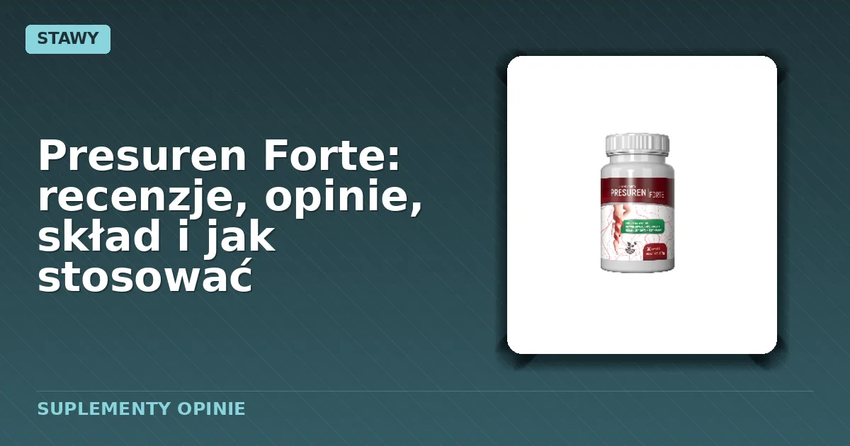 Opakowanie kapsułek Presuren Forte