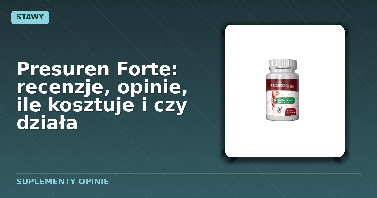 Opakowanie kapsułek Presuren Forte