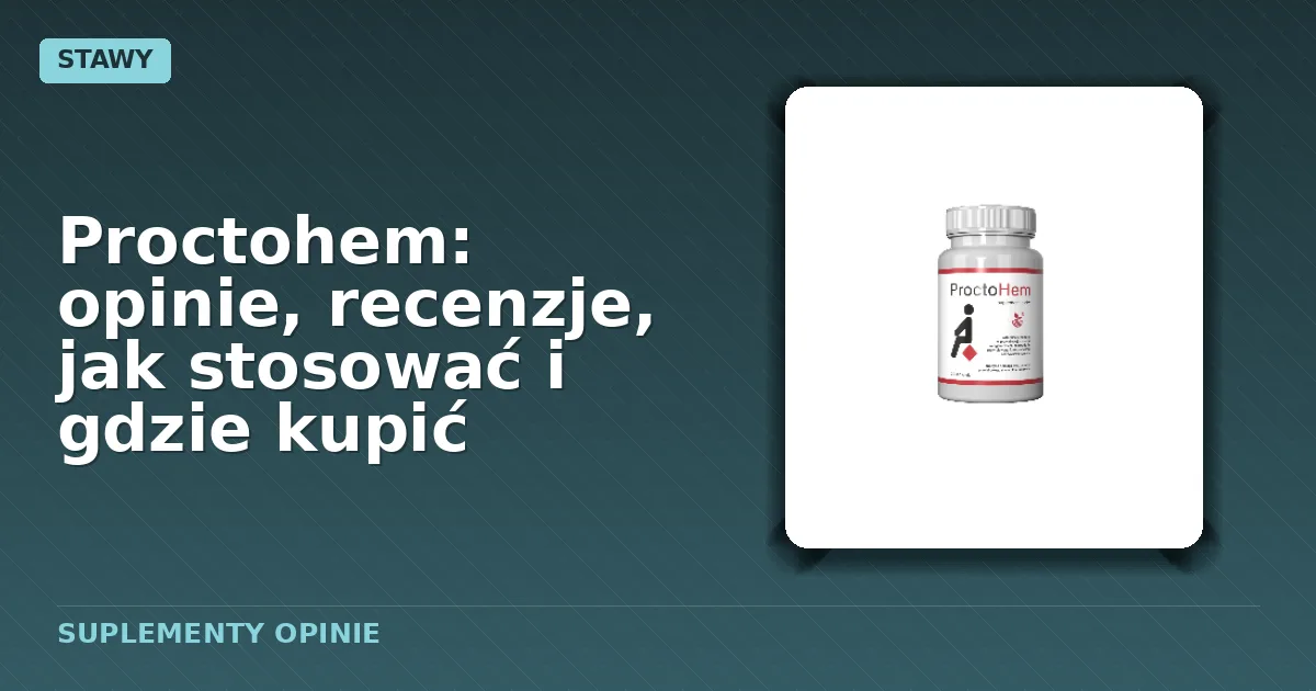 Opakowanie kapsułek Proctohem