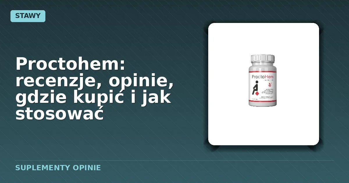 Opakowanie kapsułek Proctohem