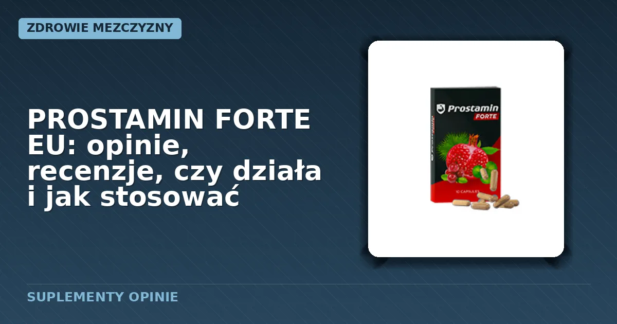 Opakowanie kapsułek PROSTAMIN FORTE EU