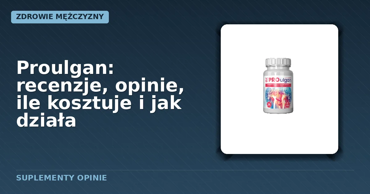 opakowanie suplementu diety Proulgan w formie kapsułek