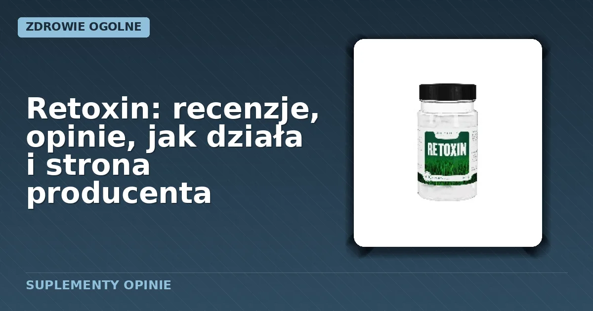 Opakowanie kapsułek Retoxin