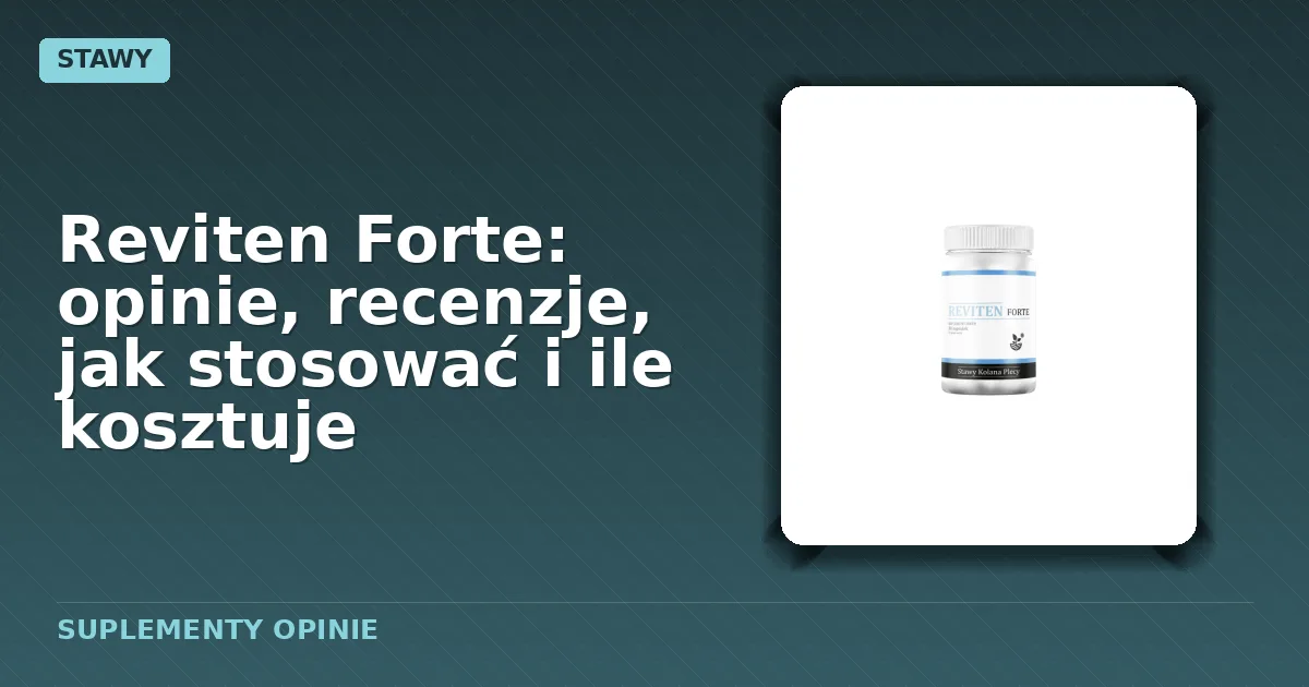 Opakowanie suplementu diety Reviten Forte dla osób z problemami stawów