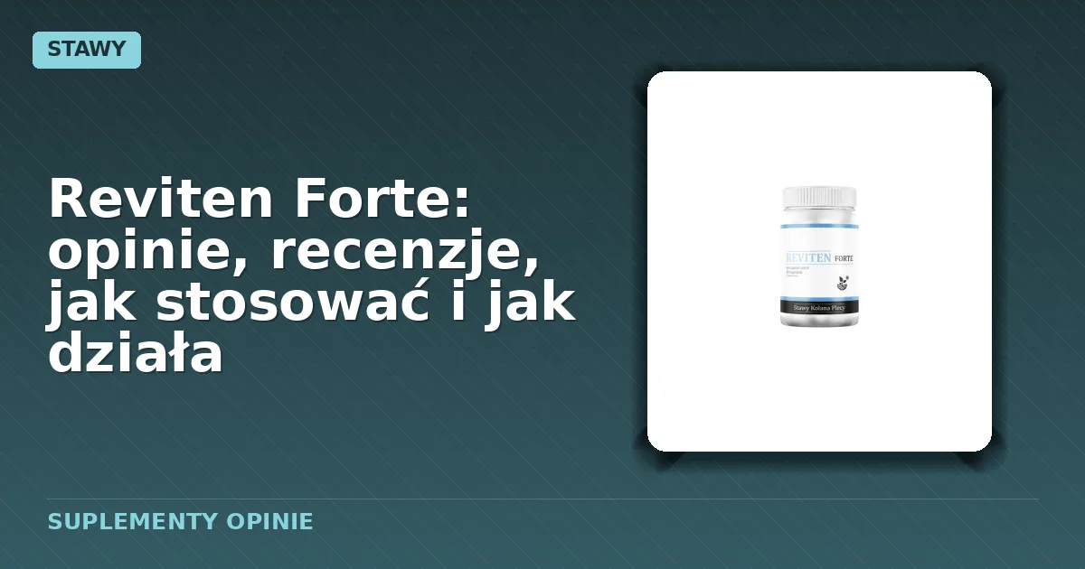 Opakowanie kapsułek Reviten Forte przeznaczonych dla osób z problemami stawowymi
