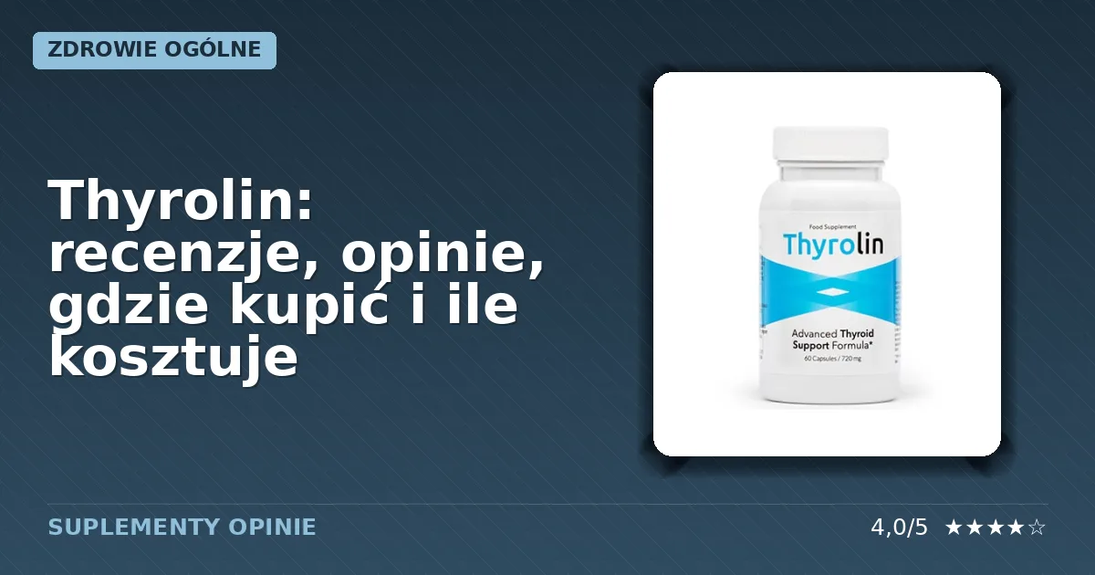 Opakowanie suplementu diety Thyrolin