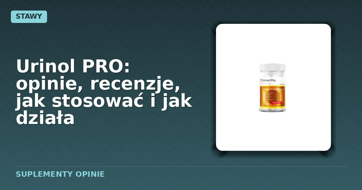 Opakowanie suplementu diety Urinol PRO
