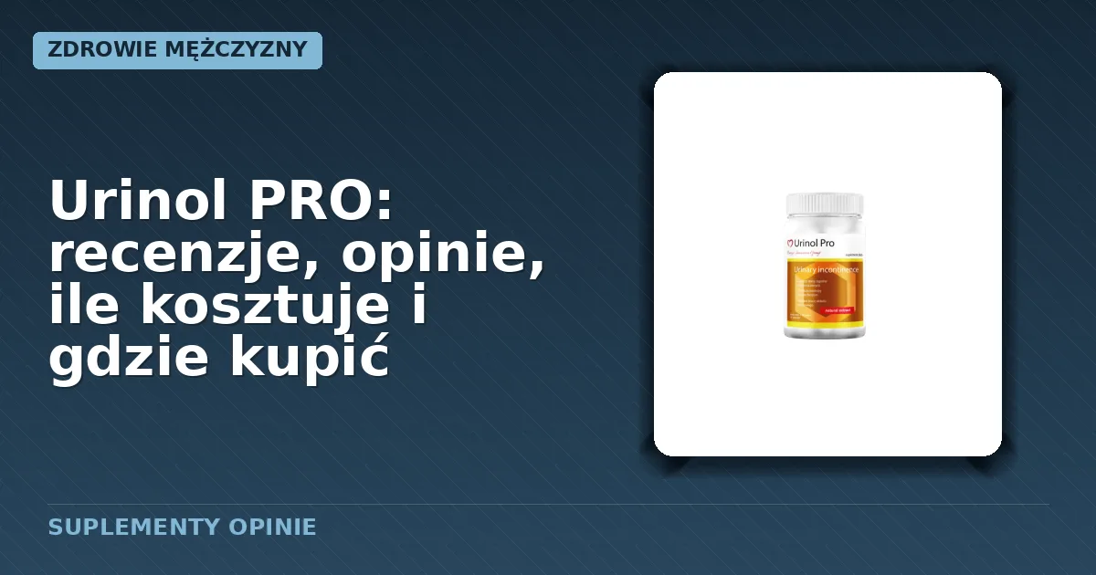 Opakowanie suplementu diety Urinol PRO