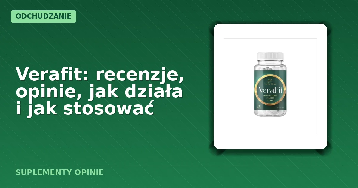 Opakowanie kapsułek suplementu diety Verafit