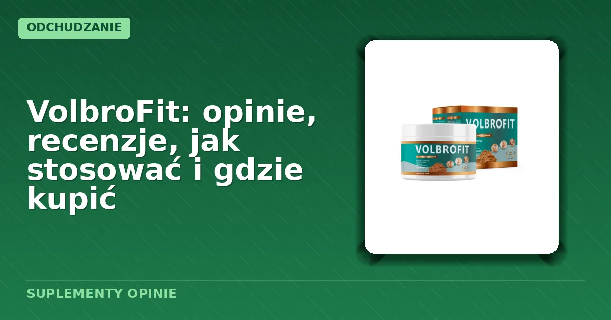 Opakowanie proszku do napoju VolbroFit